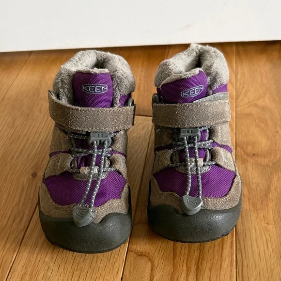 Keen Kids' Purple and Tan Adventure Boots - Picture 2 of 7